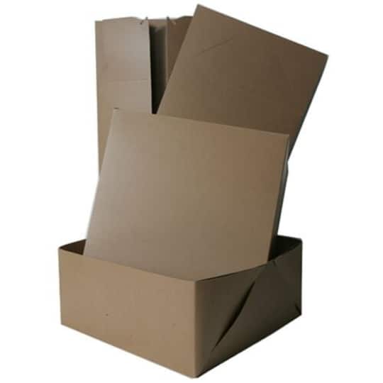 JAM Paper 12&#x22; Brown Kraft Full Lid Gift Box